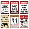 (Multi Style)Warning Sign - Vintage Metal Signs - 20*30cm - Warning