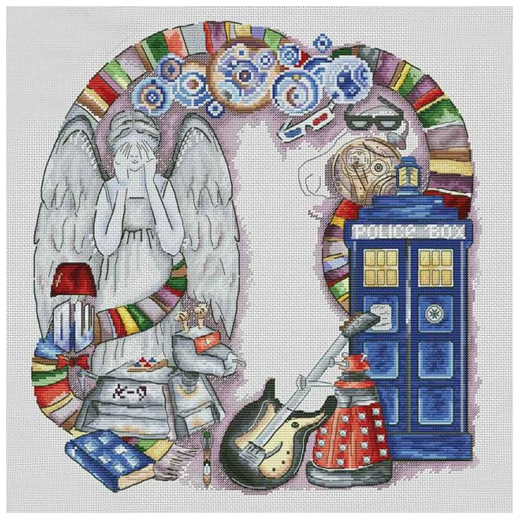 World 14CT Counted Cross Stitch 45*45CM
