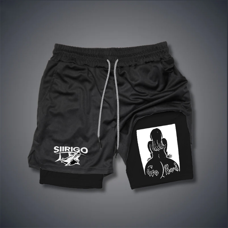 GO HARD 2 In 1 GYM PERFORMANCE SHORTS