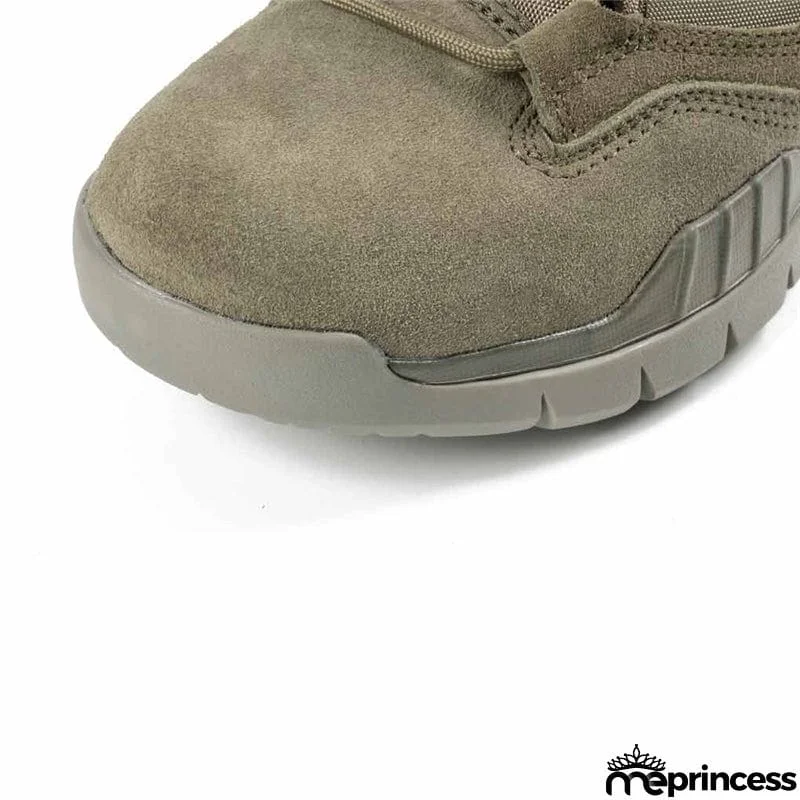 New Men's Casual Outdoor Army Boots Breathable Sage Green Non-Slip Boots