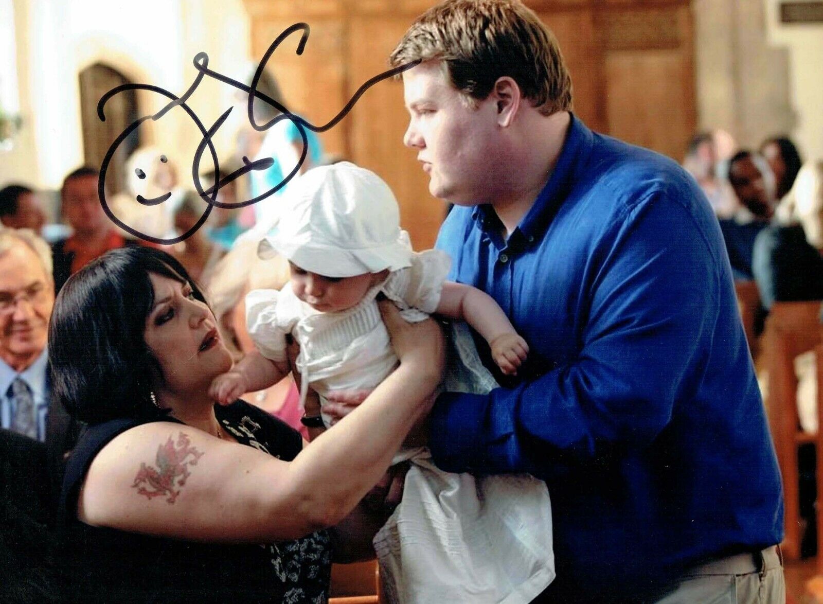 James CORDEN SIGNED Autograph 16x12 Photo Poster painting Gavin &Stacey Smithy AFTAL RD COA