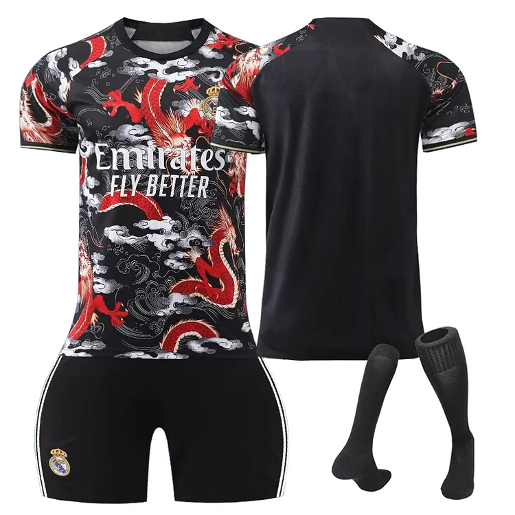 24/25 Real Madrid Red Dragon Version Football Jersey Training Set