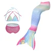 Kid Girl Blast Mermaid Bikini Mermaid Tail Print Swimsuit Sets 2 Pcs