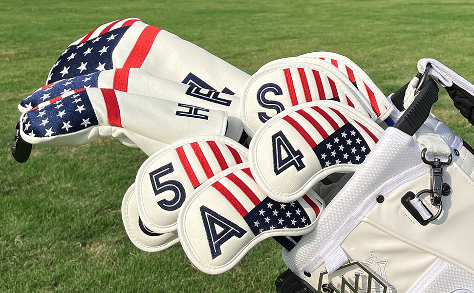 usa flag golf cover