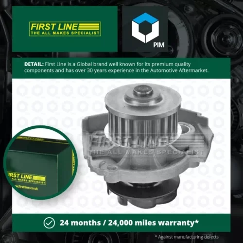 Water Pump fits FIAT TIPO 356, 357 1.4 2015 on Coolant Firstline 46422512 New Parts