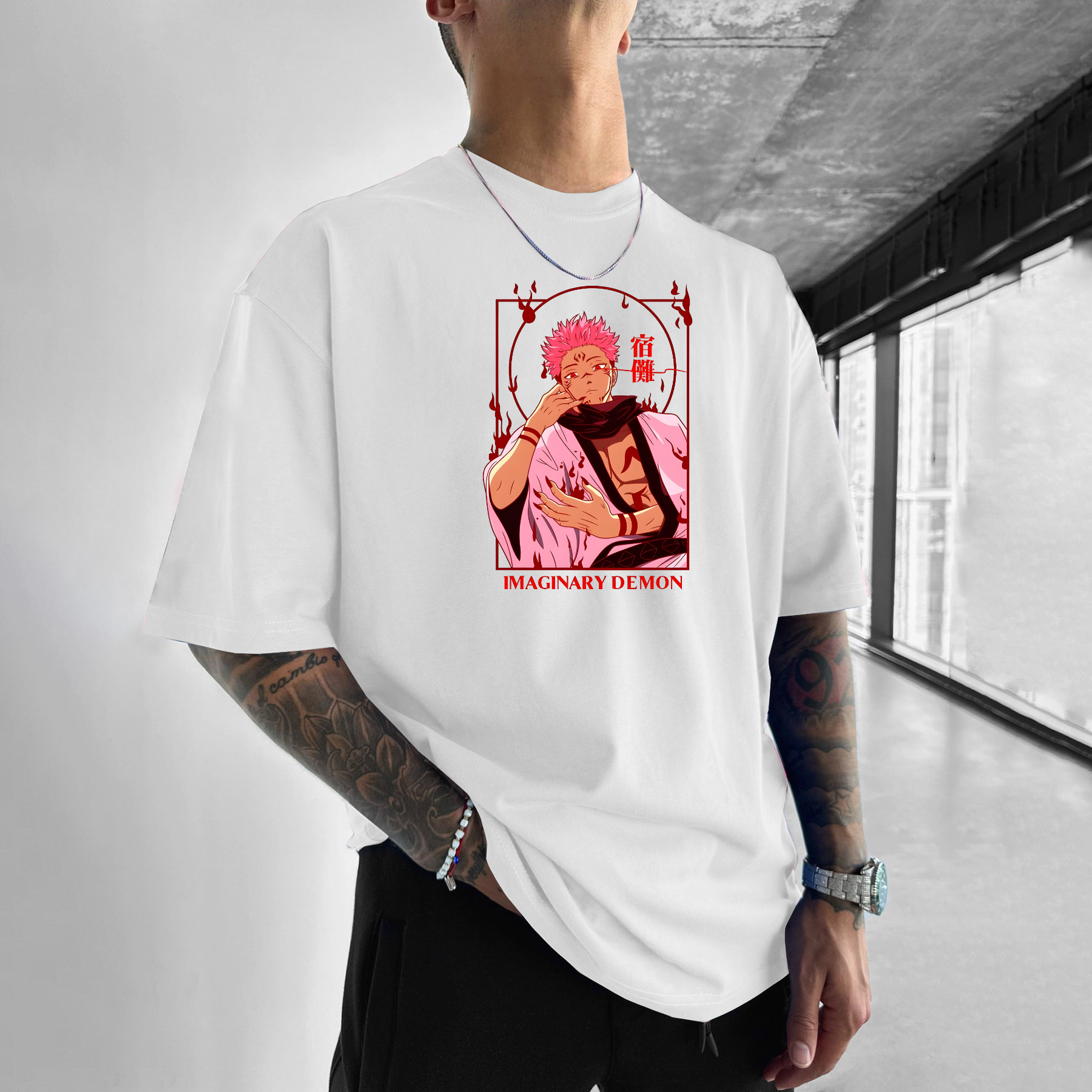 Unisex Anime Villain Print T-Shirt