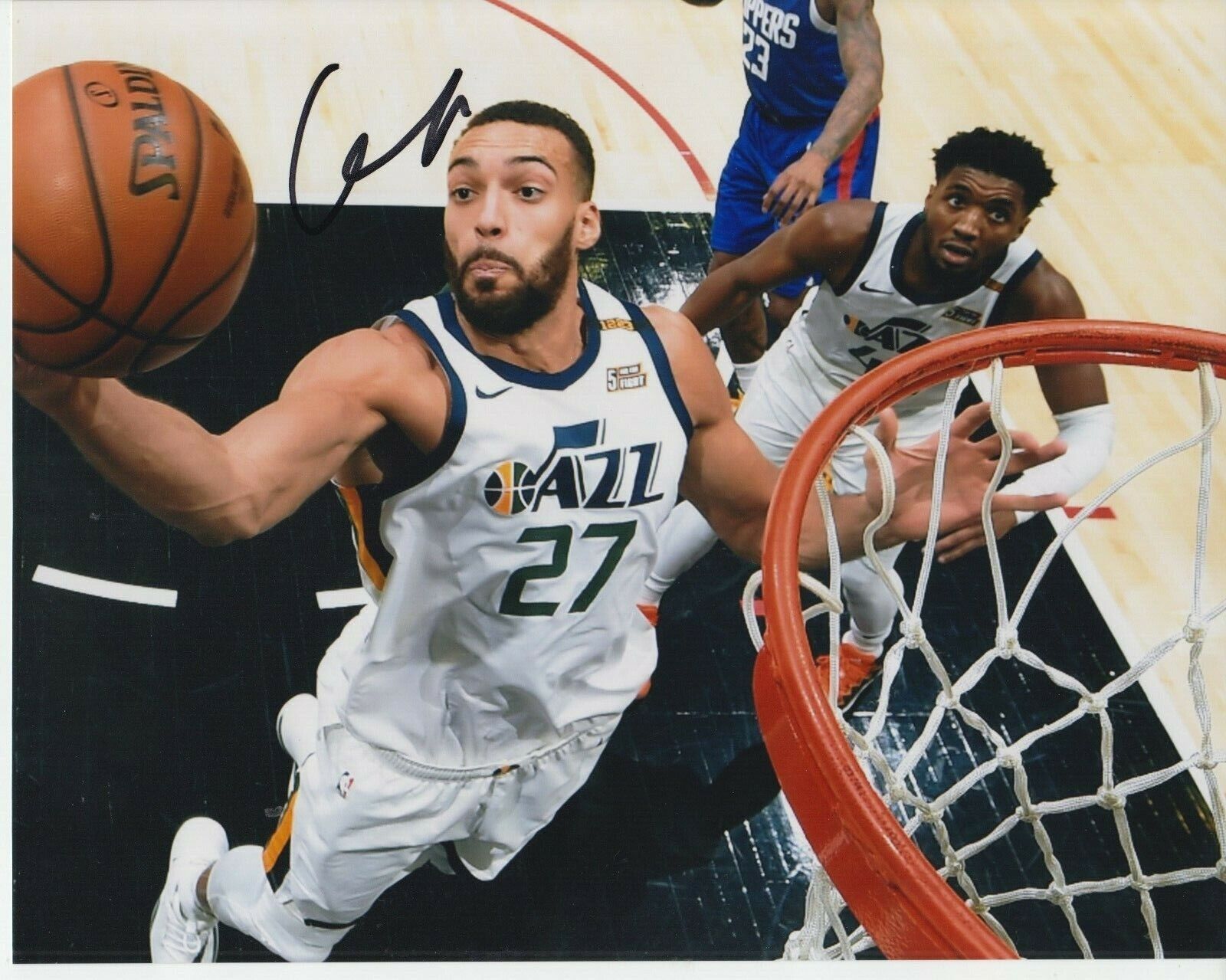 Rudy Gobert 8x10 Signed Photo Poster painting w/ COA Utah Jazz #1