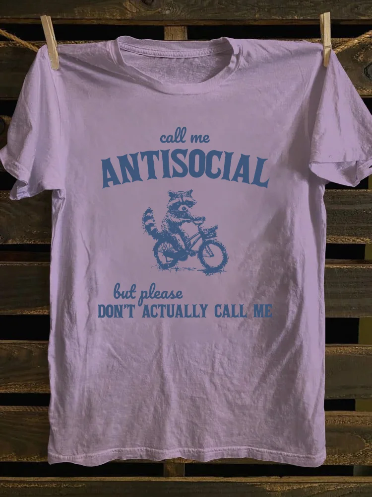 Call Me Antisocial T-shirt