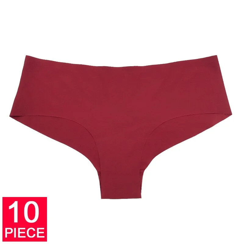 Meet'r 10 Pcs/Lot Seamless Panty Set Underwear Female Comfort Intimates Fashion Low-Rise Briefs 5 Colors Lingerie Drop Shipping