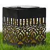 Solar Powered Deck Step Stair Lights Mandalas Theme Waterproof Fence Light Decorative Mandalas Lights for Garden Post Patio Backyard Yard Decor