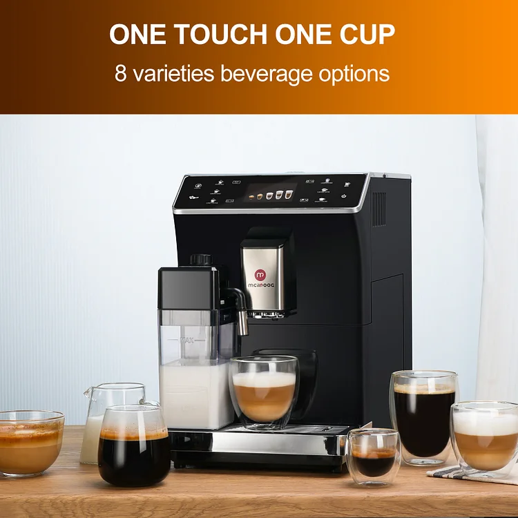 Smart Fully Automatic Bean to Cup Coffee Maker with Built in Grinder