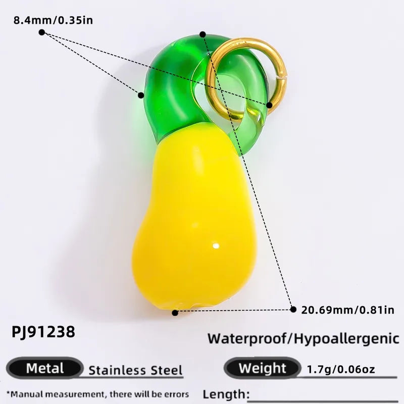 1 Piece 11.34*11.08mm 24.65*13.62mm 4.29*24.15mm 304 Stainless Steel Zircon 18K Gold Plated Tree Heart Shape Candy Jewelry Accessories Pendant