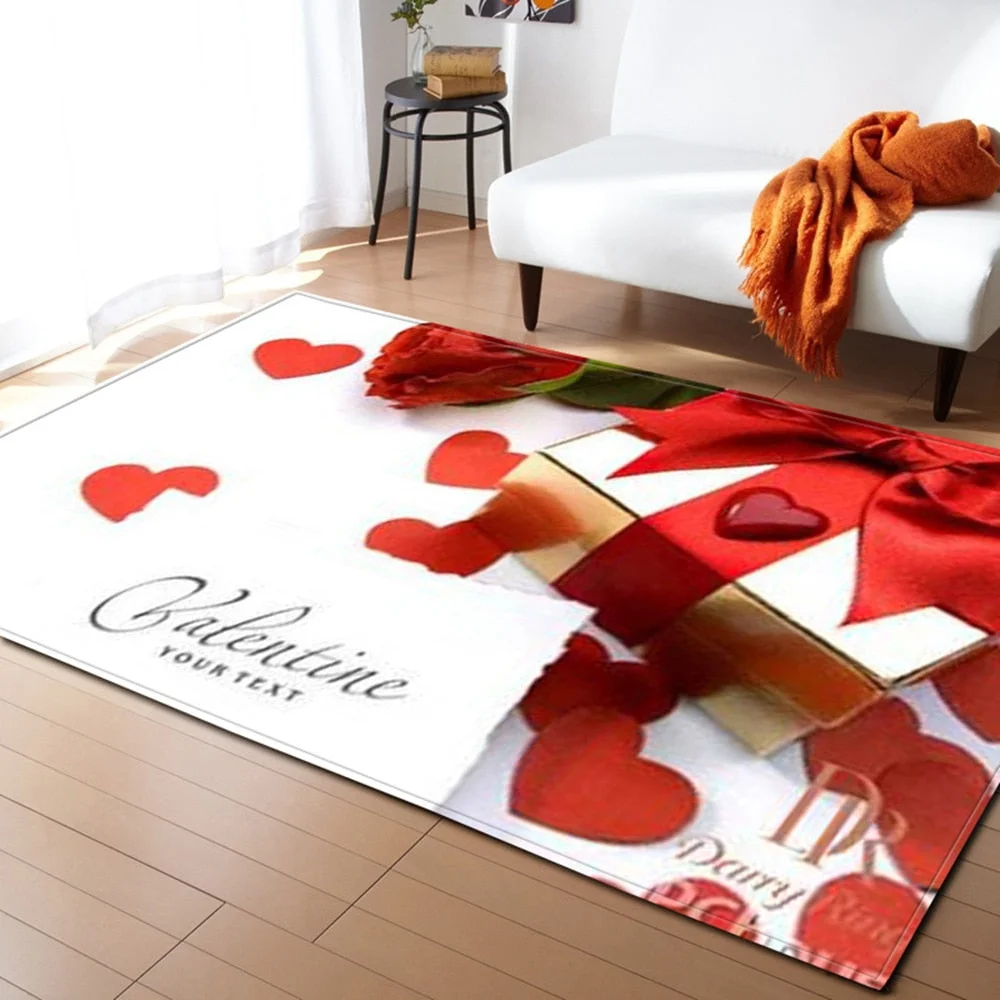 Bedroom Living Room Carpet Home Valentine's Day Sofa Bedside Children's Decoration Large Rugs Hallway Balcony Bathroom Floor Mat