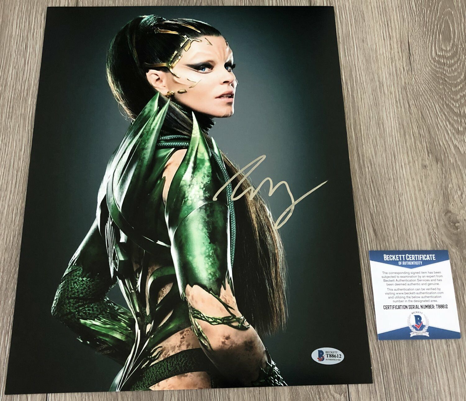 ELIZABETH BANKS SIGNED AUTOGRAPH POWER RANGERS 11x14 Photo Poster painting w/PROOF BECKETT BAS