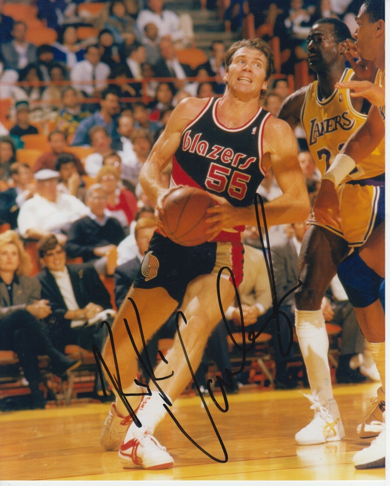 Kiki Vandeweghe #4 8x10 Signed w/ COA Portland Trailblazers -