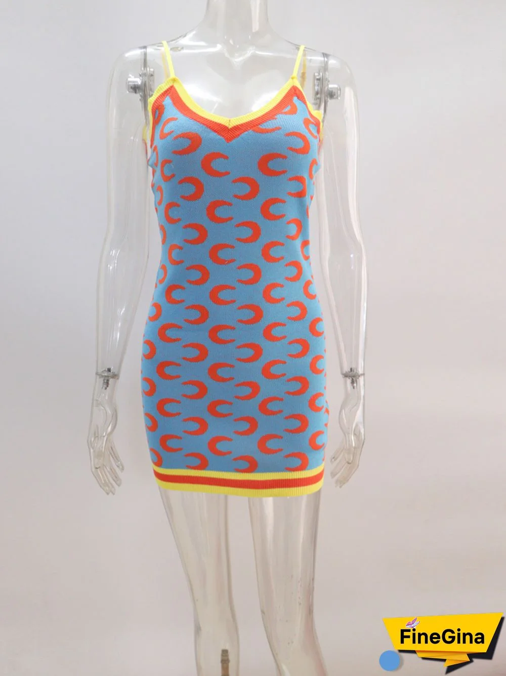 Beyprern Casual Womens Sweater Dresses Summer New Chic Backless Moon Print Bodycon Night Dresses Party Club Wear Rave Outfits