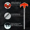 8Pcs Screw-in Tent Stakes with Hex Socket Heavy Duty Pegs for Outdoor Camping