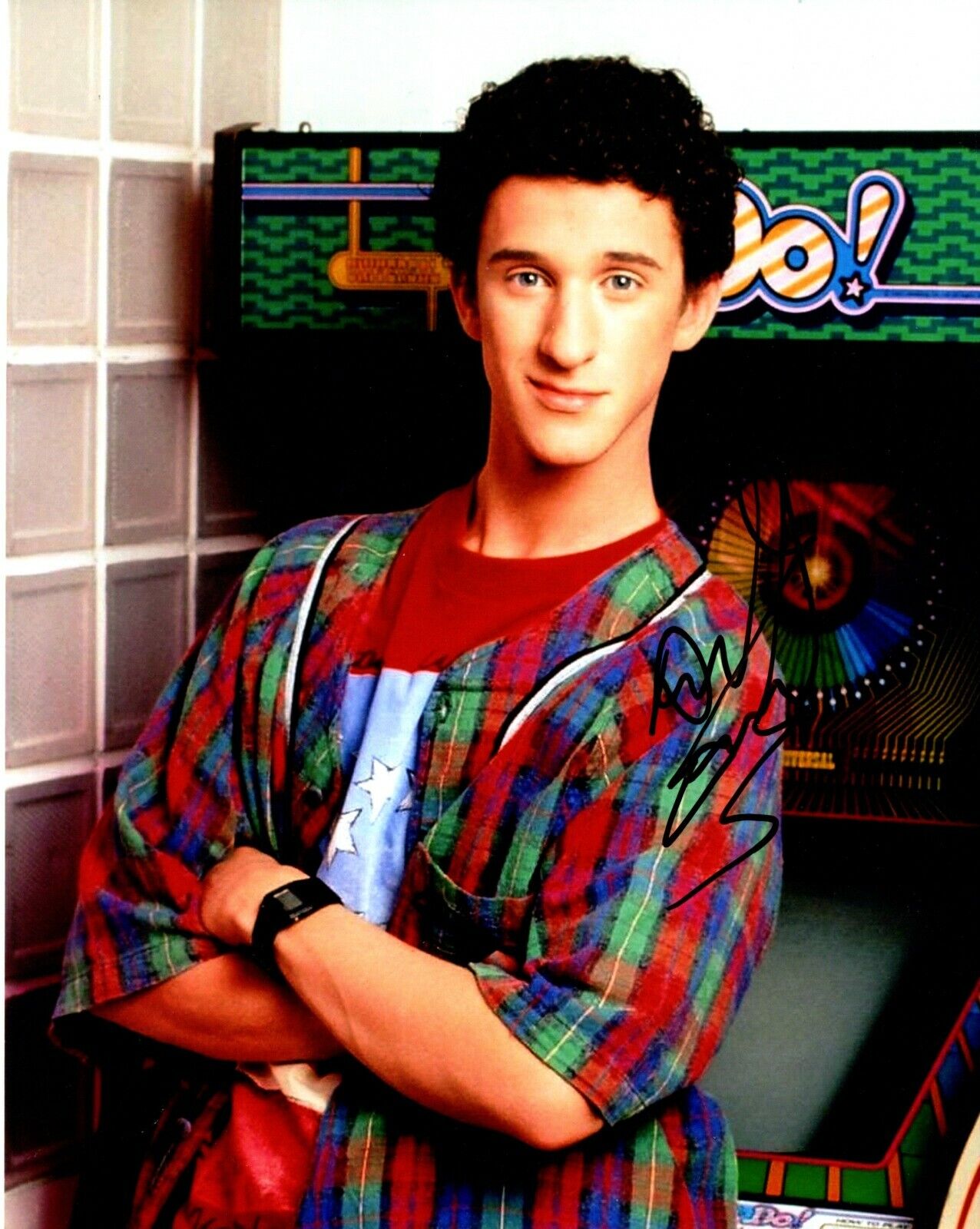 Dustin Diamond Signed - Autographed Saved by the Bell 8x10 inch Photo Poster painting - Screech