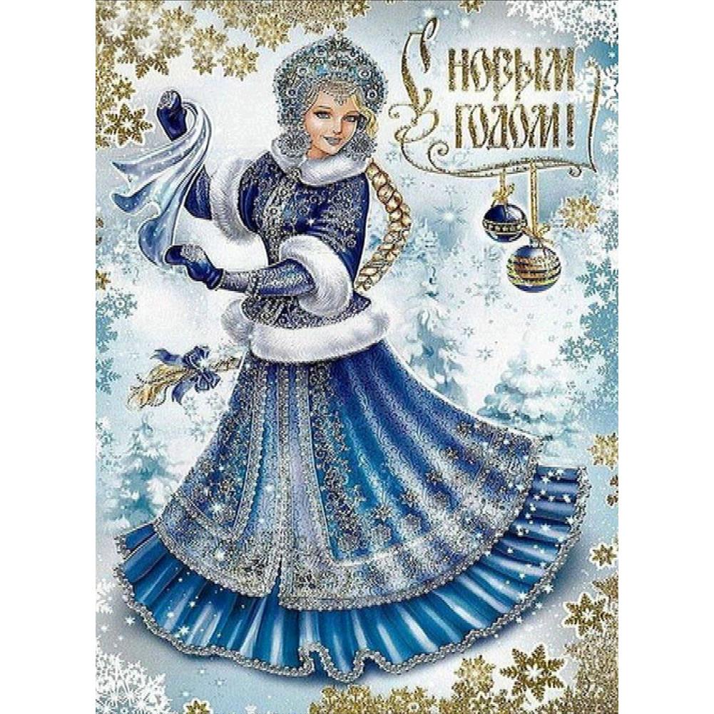 

30*40CM-Round Drill Diamond Painting-Beauty, 501 Original