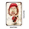 AC/DC - Panneaux en &eacute;tain m&eacute;tallique(20*30cm/30*40cm) - Musique