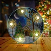 Diamond Painting Christmas Tree House Light Home Decor