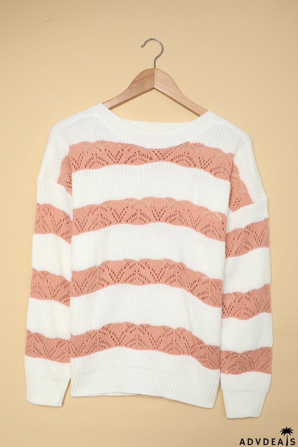 Striped Colorblock Knit Sweater