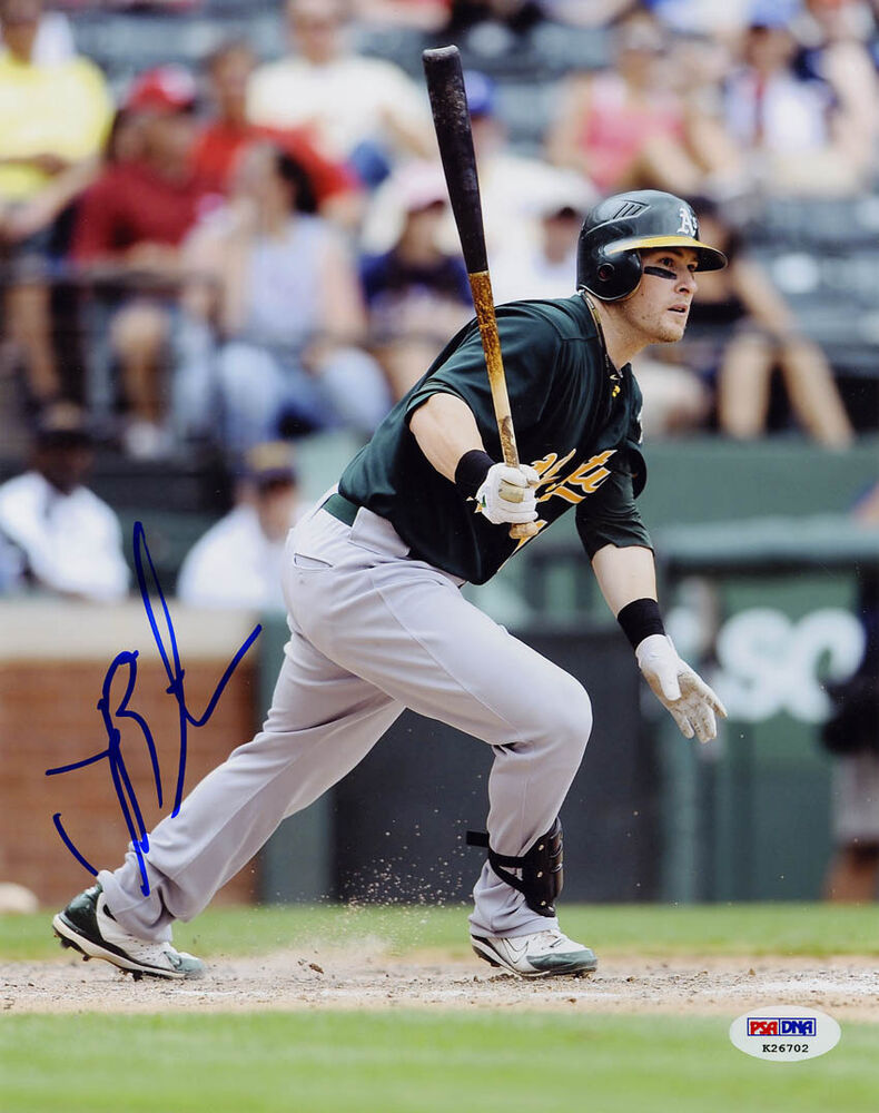 Daric Barton SIGNED 8x10 Photo Poster painting Oakland A's PSA/DNA AUTOGRAPHED