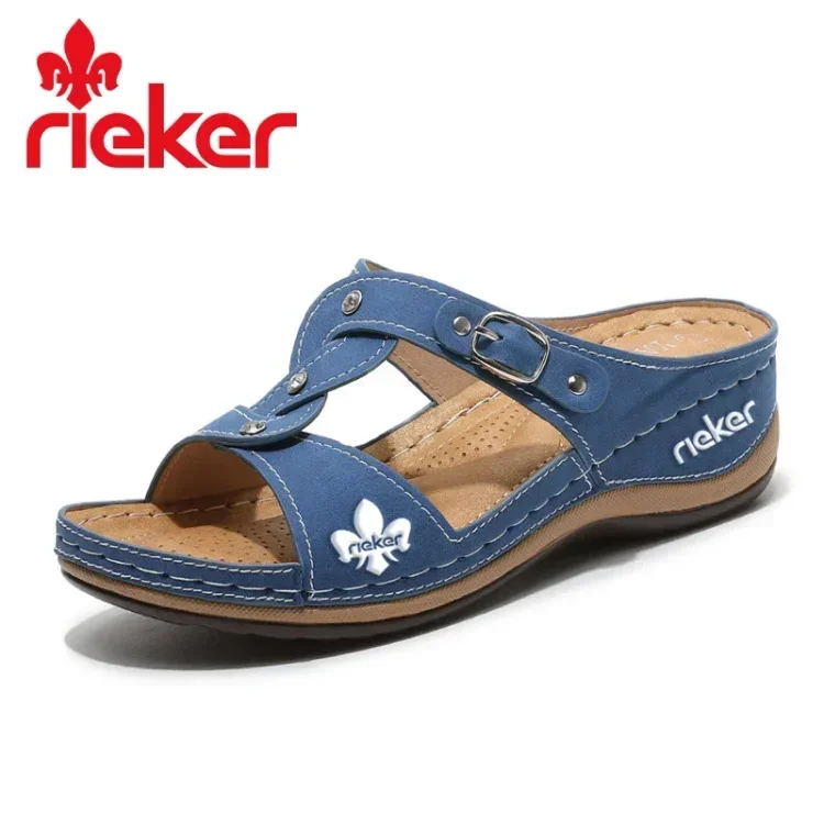 RIEKER® ORTOPEDICKÉ SANDÁLY S HRUBOU PODRÁŽKOU, PROTIŠMYK