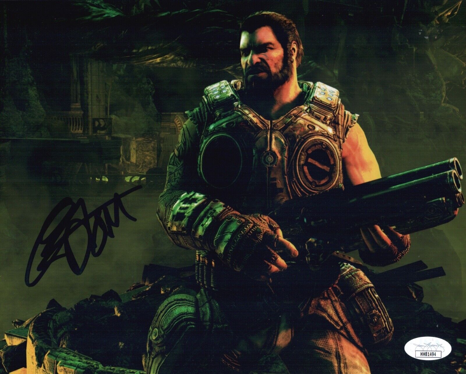 CARLOS FERRO Signed GEARS OF WAR 8x10 DOM