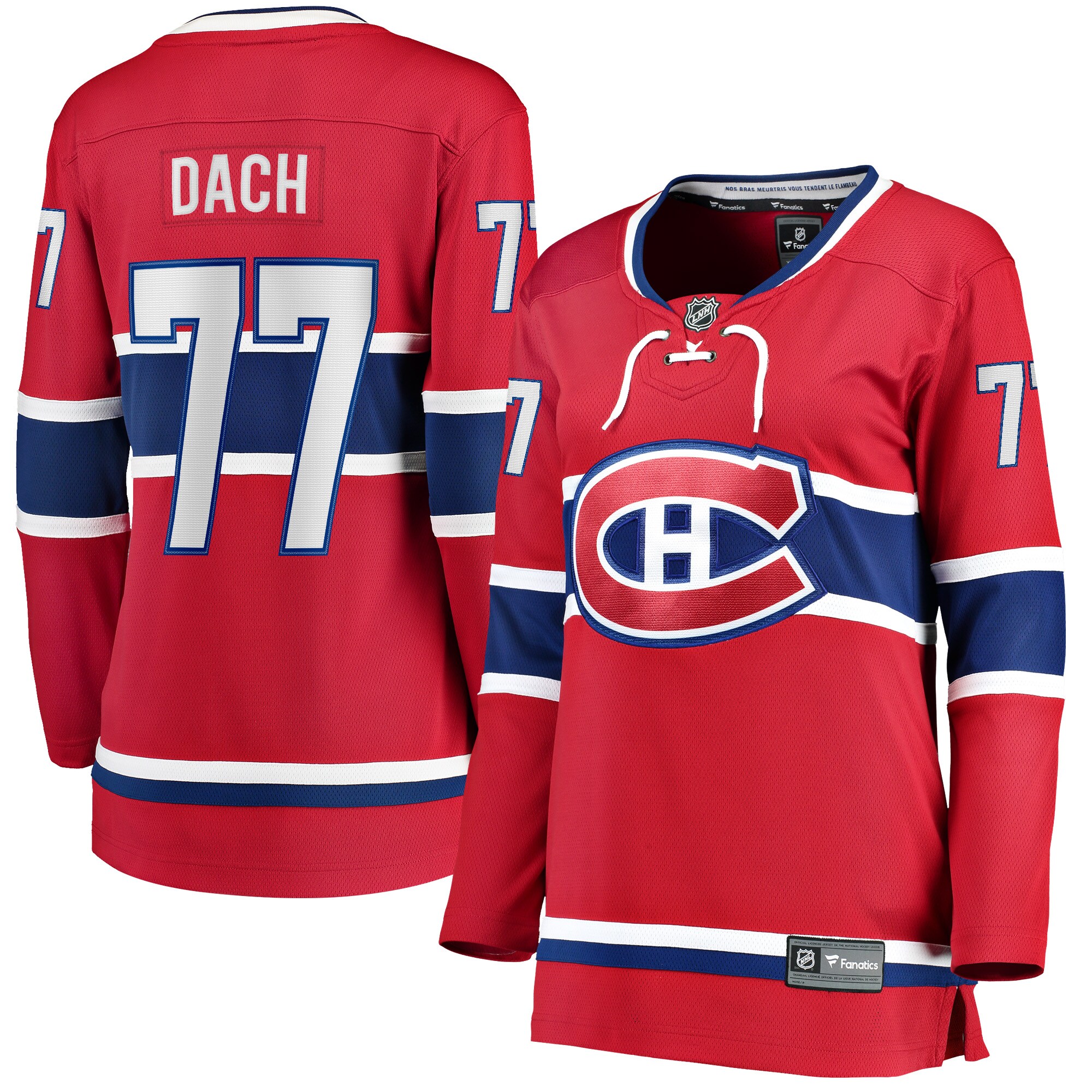 Kirby Dach Montreal Canadiens Fanatics Women&rsquo;s Home Breakaway   Jersey &ndash; Red mysite