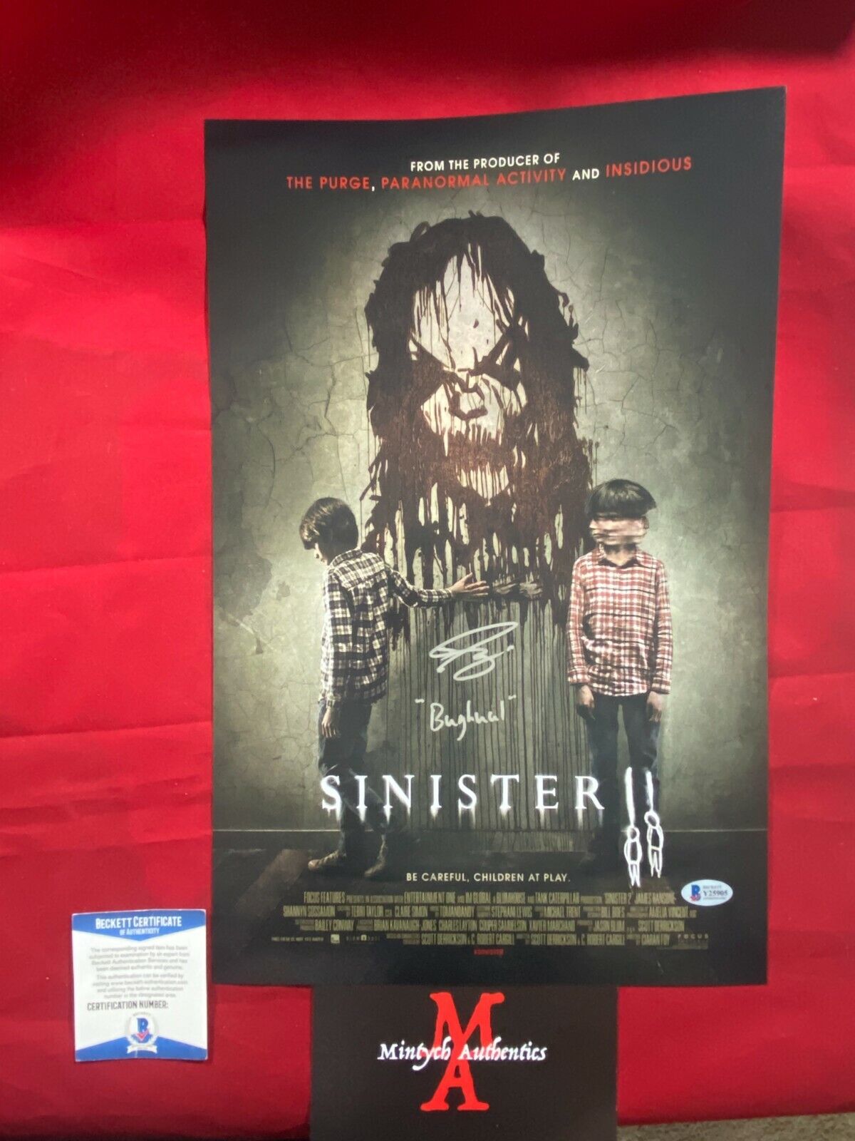 NICK KING BUGHUUL MR. BOOGIE SINISTER AUTOGRAPHED SIGNED 11x17 Photo Poster painting BECKETT COA