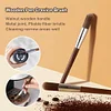 6 Pieces Coffee Brush Set Cleaning Brush Towel Set for Coffee Machine Group Head