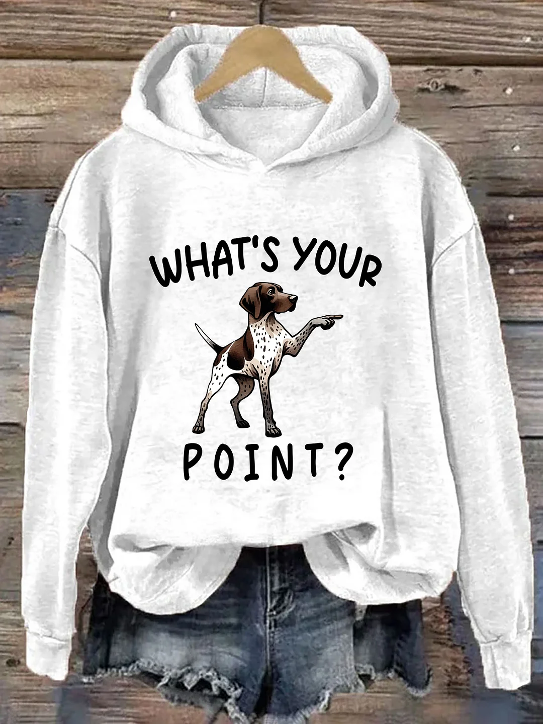 What's Your Point Funny German Shorthaired Pointer Hoodie