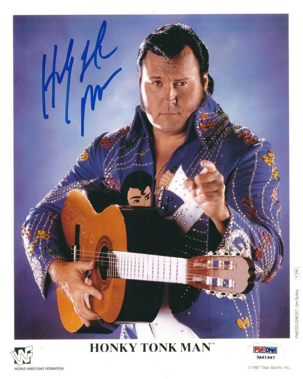 Honky Tonk Man Signed 8x10 Photo Poster painting PSA 3A61967