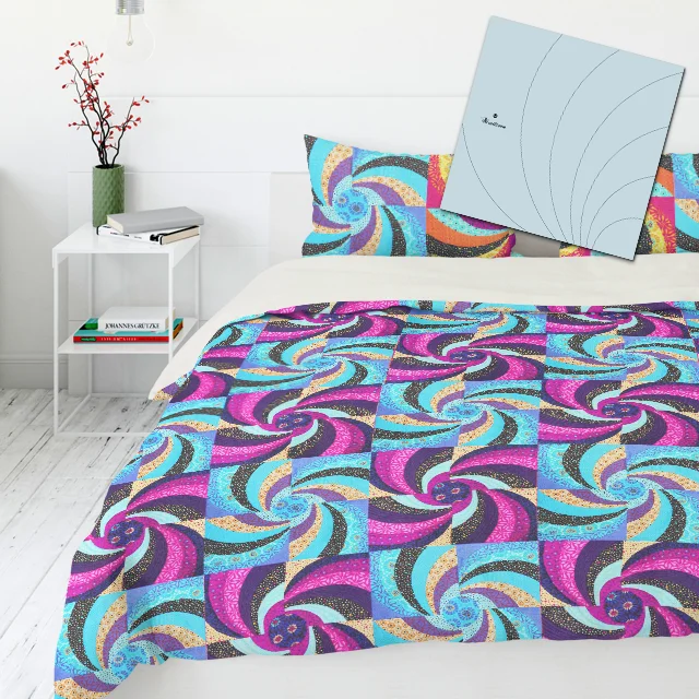 Vortex Quilt Block Patchwork Template