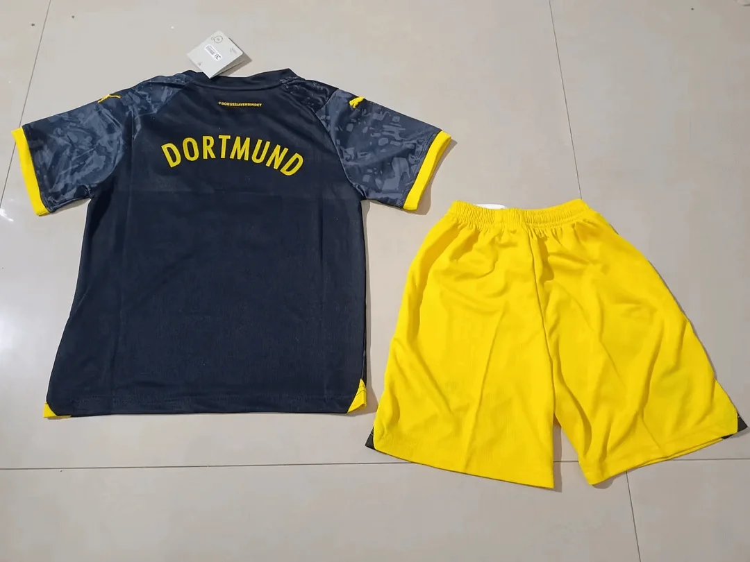 2023/2024 Kids Size Dortmund Away Football Shirt