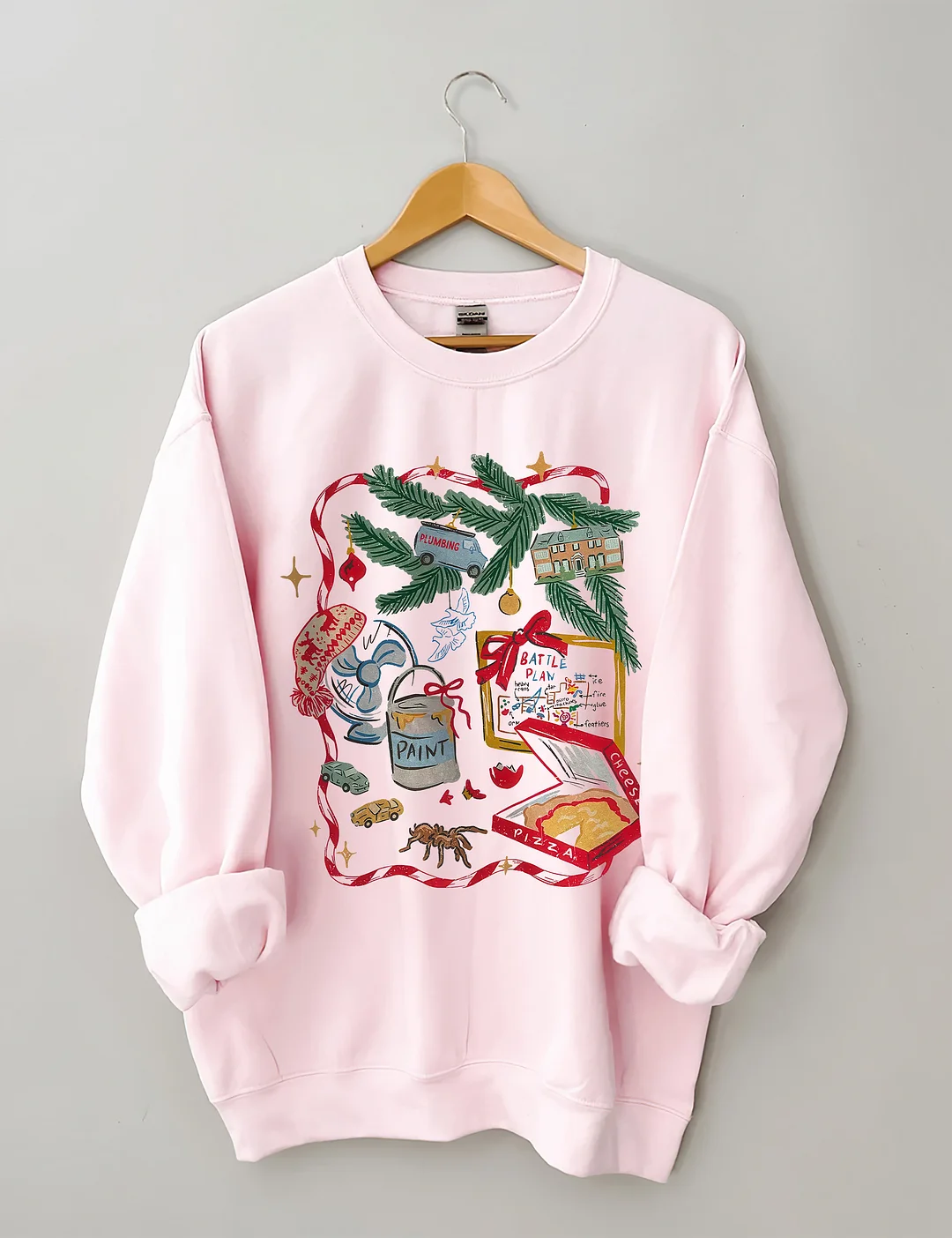 Home Alone Battle Plan Map Christmas Sweatshirt