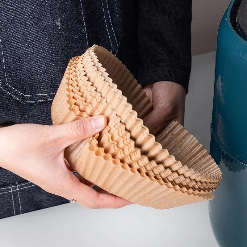 Air Fryer Special Paper Pad Non-stick Silicone Oil Paper Barbecue Household Food Silicone Oil Paper Round Paper Plate