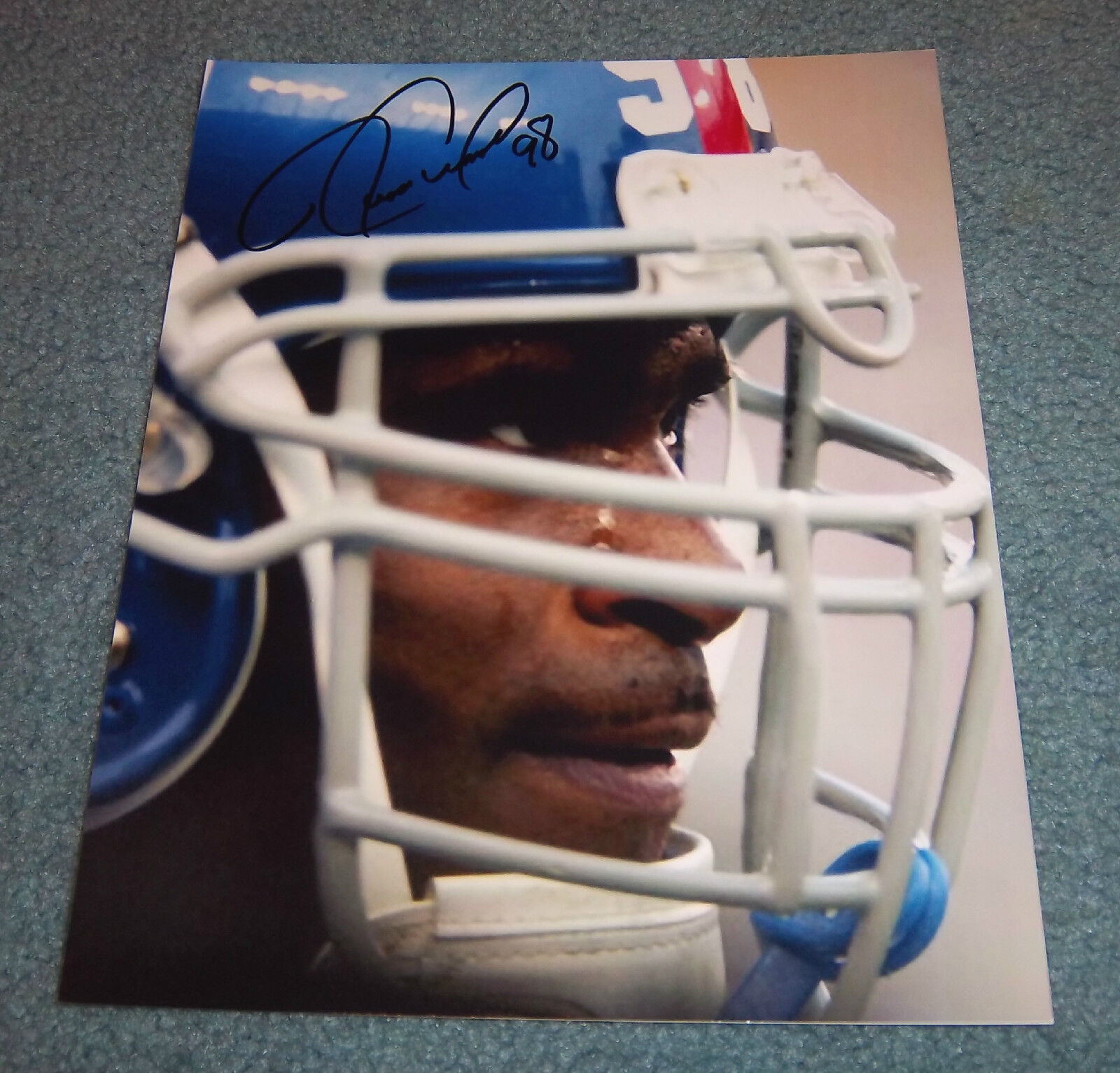 New York Giants Jessie Armstead Signed Autographed 8x10 Photo Poster painting Pro Bowl COA 9