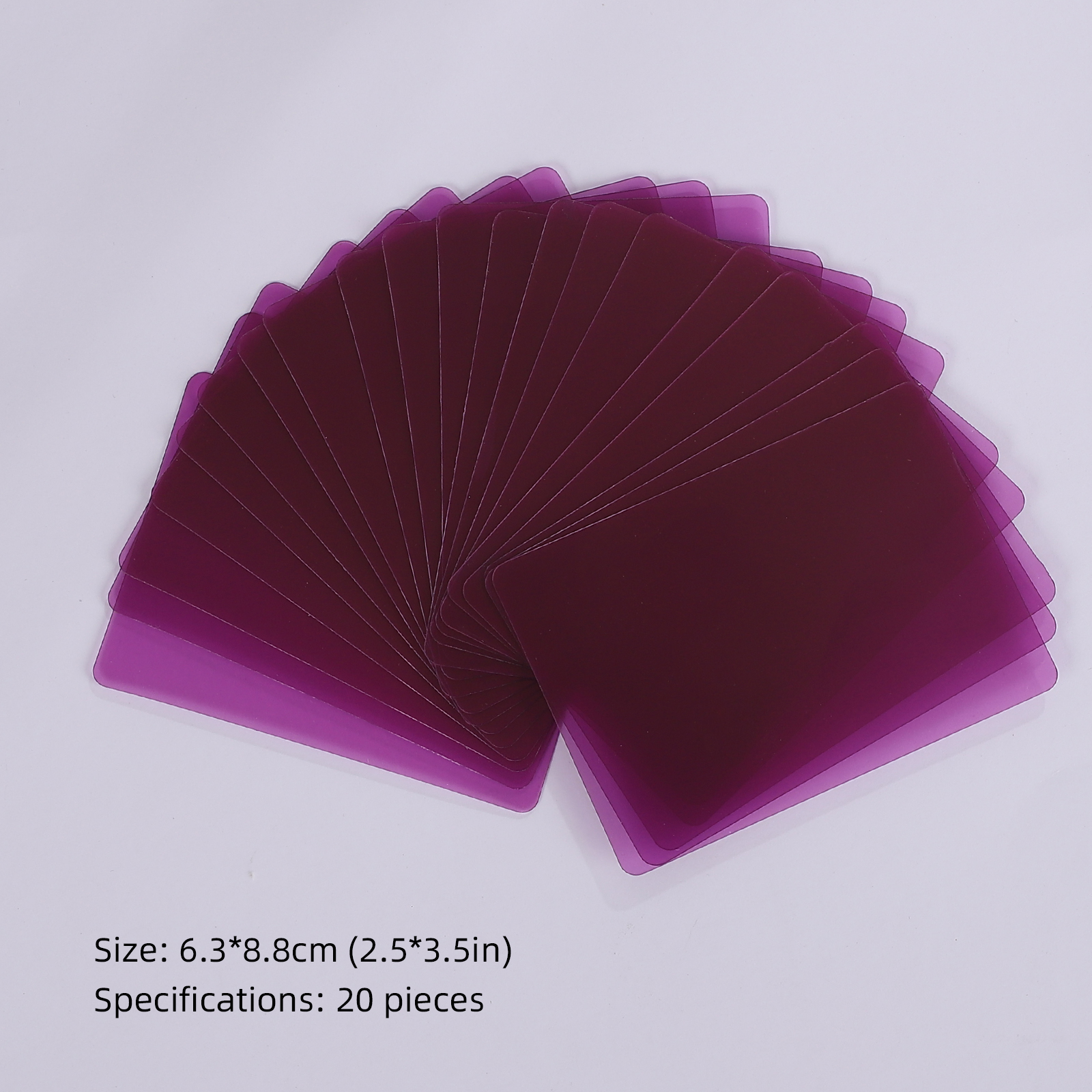 PVC Transparent ATC Cards Making Base - 20 Sheets