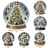 Christmas Crystal Ball Design Acrylic DIY Diamond Painting Clock Kit