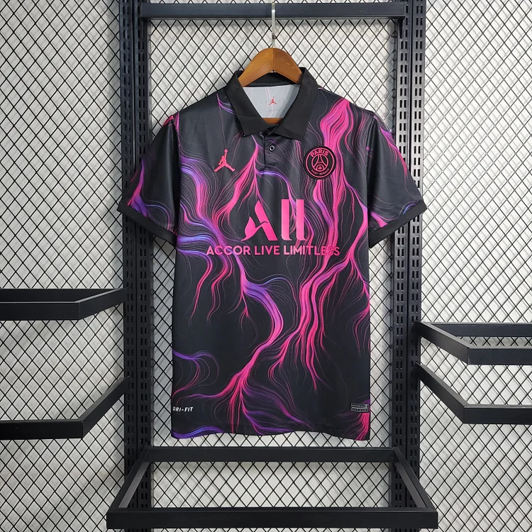Paris Saint-Germain Limited Edition Shirt Kit 2023-2024 - Black Rosa