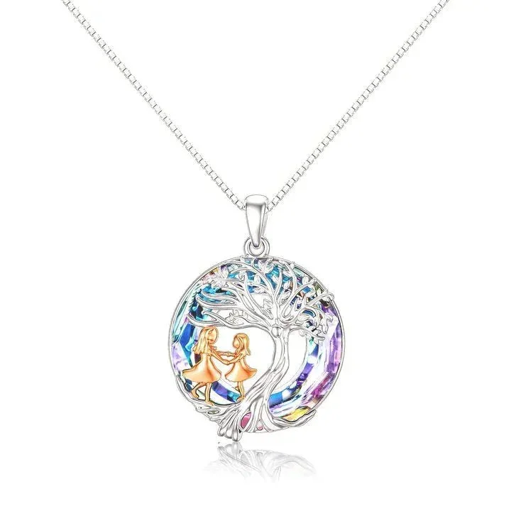 For Daughter - S925 You are The Most Beautiful Gift Crystal Life Tree Necklace