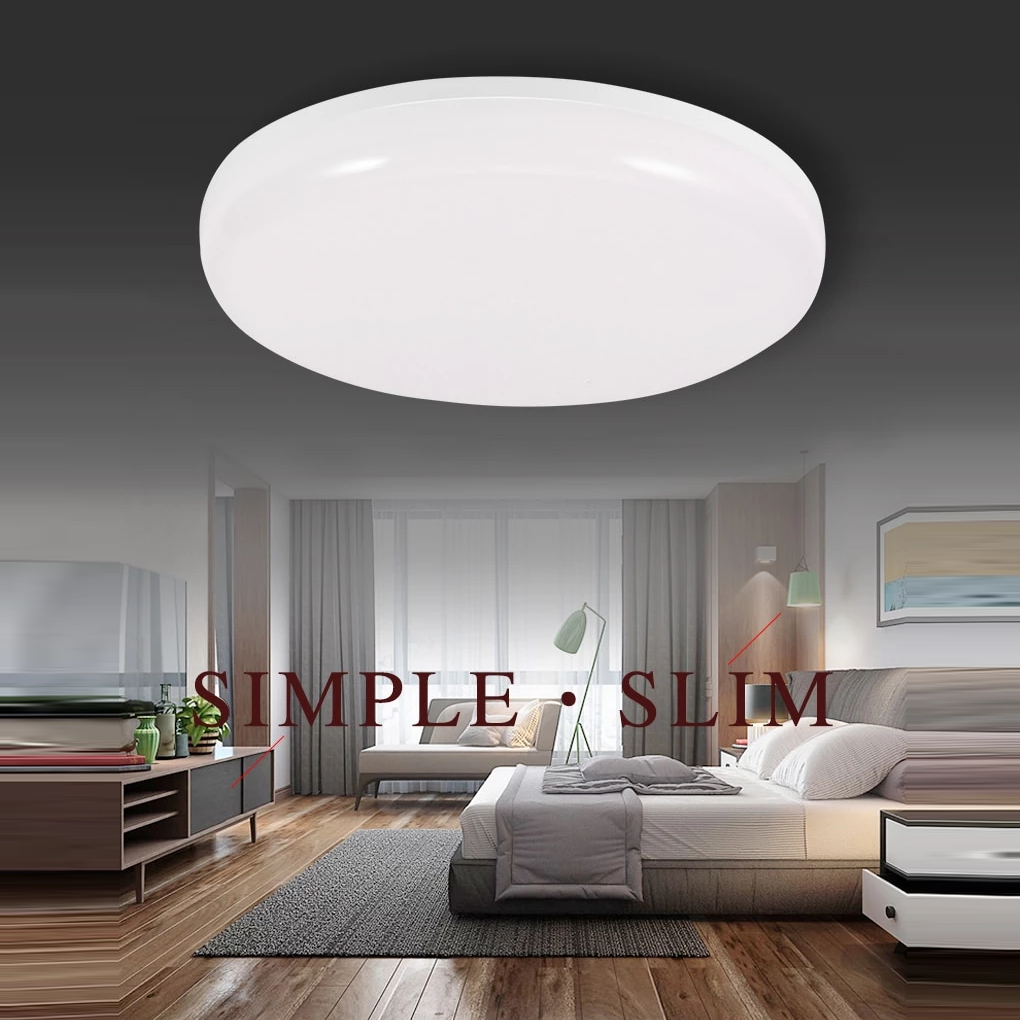 PIR Motion Sensor LED Ceiling Light  12W 18W Modern UFO Ceiling Lamp 50W Surface Mount Lighting Fixture For Living Bathroom