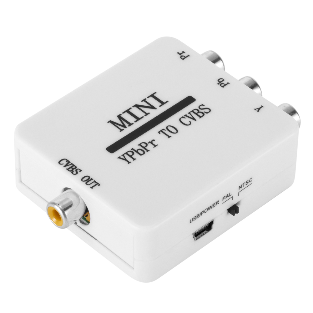 

YPBPR to CVBS Video Converter Component to AV Adapter for TV Projector, 501 Original