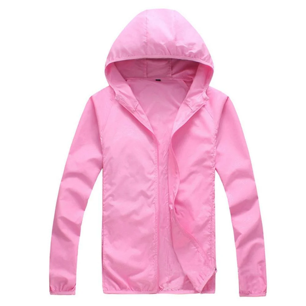 Solid Color Unisex Ourdoor Windproof Hooded Jacket Sun Protection Fishing Coat Soft material will make you feel so comfortable