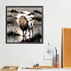 Diamond Painting-DIY Full Round Drill Lion(40*40 CM)