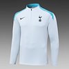 Joyfball 2024/2025 Tottenham Half-Pull Training Suit Light Gray Jersey 1:1 Thai Quality Set