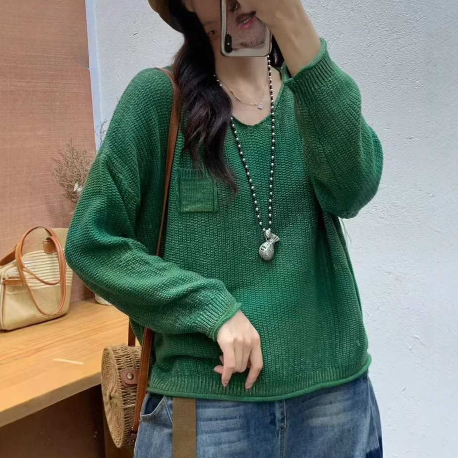 Chicfifth Sweater Women Winter Long Sleeve High Quality Autumn Vintage Top Knitted Cardigan