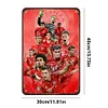 (Multi Style) &eacute;toile de football - Panneaux en &eacute;tain m&eacute;tallique(30*40cm)